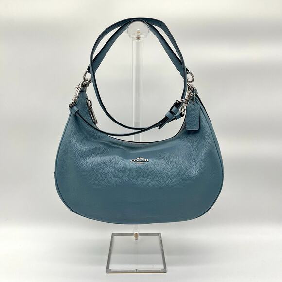 BUNDLE FOR MLS COACH Leather Harley East/West Blue Shoulder Hobo Bag - Picture 13 of 13